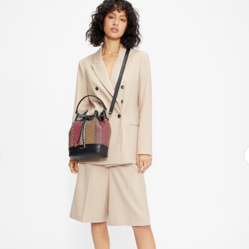 Ted Baker Taliiaa Woven Faux Leather Bucket Bag